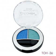 Тени для век "MERILIN" №08 BEAUTIFUL SHINE 2 в 1 тон 36 синее небо + бирюзово-синий 1 шт.(6)