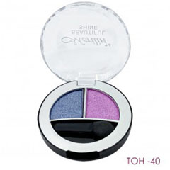 Тени для век "MERILIN" №08 BEAUTIFUL SHINE 2 в 1 тон 40 серо-голубой + орхидея 1 шт.(6)