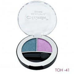 Тени для век "MERILIN" №08 BEAUTIFUL SHINE 2 в 1 тон 41 серо-голубой + сиреневый 1 шт.(6)
