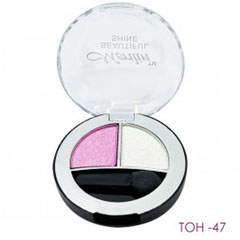 Тени для век "MERILIN" №08 BEAUTIFUL SHINE 2 в 1 тон 47 белый + розовый 1 шт.(6)