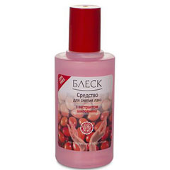 Жидкость для снятия лака "БЛЕСК" шиповник с тонизирующим эффектом пластик 60 мл.(50)