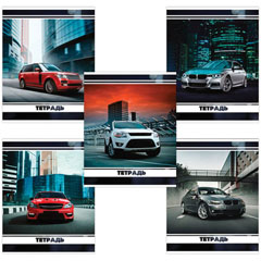 Тетрадь общая "BRAUBERG" Машины скоба А5 48 л клетка 1 шт.(10)