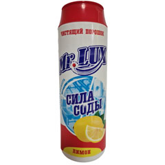Чистящее средство "МИСТЕР ЛЮКС" лимон 480 гр.(аналог Пемолюкса)(24)