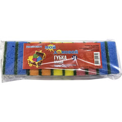 Губка для посуды "PROSTOMOY МОЙ ДОМОВОЙ" миди 10 шт.(30)