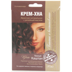 Хна для волос "ФИТОКОСМЕТИК" иранская темный каштан (крем-хна в готовом виде) 50 мл.(15)