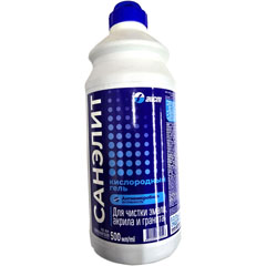 Чистящее средство для ванн "САНЭЛИТ" кислородный гель для чистки эмали, акрила и гранита 500 мл.(15)