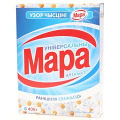 Стиральный порошок "МАРА" автомат универсальный утренняя свежесть 400 гр.(18)