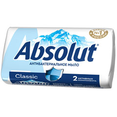 Мыло туалетное "ABSOLUT CLASSIC ABS" антибактериальное ультразащита 90 гр.(72)