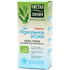 Крем "ЧИСТАЯ ЛИНИЯ" аква идеальная кожа мгновенная матовость 50 мл.(24)
