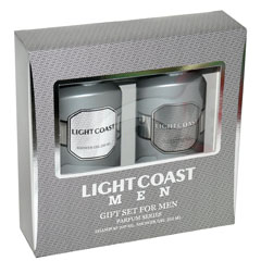 Набор подарочный "LIGHT COAST MEN" мужской (шампунь 250 мл. + гель для душа 250 мл.) 1 шт.(10)