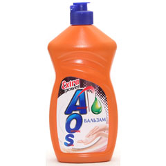 Моющее средство для посуды "AOS" extra power бальзам 450 гр.(20)