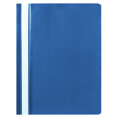 Папка-скоросшиватель "STAFF" А4 100/120 мкм пластик синий 1 шт.(25)