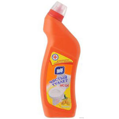 Чистящее средство "HELP" гель чистый туалет лимон 750 мл /4-0315/.(12)