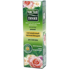 Крем "ЧИСТАЯ ЛИНИЯ" дневной увлажняющий для сухой кожи 40 мл. 448/564/732(32)