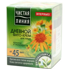 Крем "ЧИСТАЯ ЛИНИЯ" фито дневной арника и жимолость от 45 лет 45 мл.436/842/116(12)