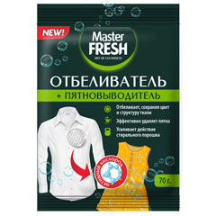 Отбеливатель "MASTER FRESH" + пятновыводитель кислородный 70 гр.(20)