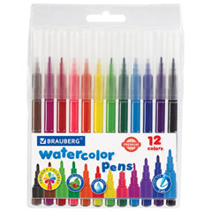 Фломастеры "BRAUBERG PREMIUM" 12 цветов.(24)