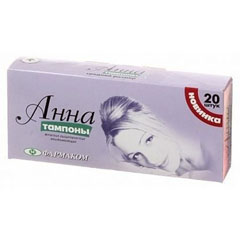 Тампоны "АННА" №1 20 шт.(30)