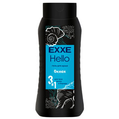 Гель для душа "EXXE MEN" Hello 3 в 1 океан 400 мл.(12)