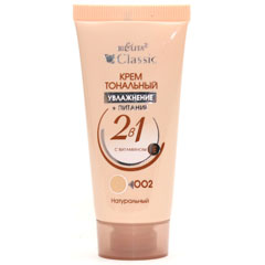 Крем тональный "BIELITA" увлажнение + питание тон 002 натуральный 30 мл.(15)