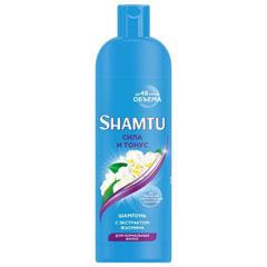 Шампунь "SHAMTU" сила и тонус с экстрактом жасмина 500 мл.(12)
