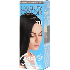 Краска-гель для волос "ESTEL QUALITY COLOR. ЦВЕТЕЛЬ" 111 черный 1 шт.(20)