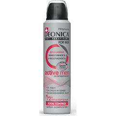 Дезодорант спрей антиперспирант "DEONICA" for men Active 150 мл./11-461/(6)