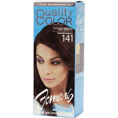 Краска-гель для волос "ESTEL QUALITY COLOR. ЦВЕТЕЛЬ" 141 темный каштан 1 шт.(20)