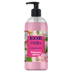 Мыло жидкое "EXXE" Hello райские цветы с дозатором 500 мл.(12)