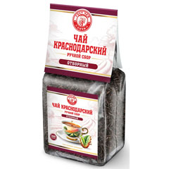 Чай "КРАСНОДАРСКИЙ" ручной сбор черный байховый м/уп. прозрачная 100 гр.(10)