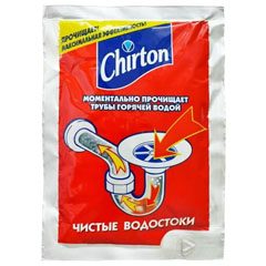 Чистящее средство для труб "CHIRTON" горячей водой 80 гр.(48)