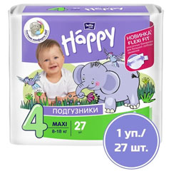 Подгузники "BELLA BABY HAPPY" макси 8-18 кг 27 шт.(6)