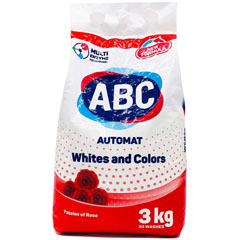 Стиральный порошок "ABC" автомат роза 3 кг.(6)