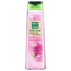 Шампунь "ЧИСТАЯ ЛИНИЯ" питание и уход, шиповник для окрашенных волос 400 мл. 421/672(12)