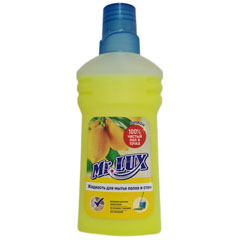 Моющее средство для уборки "МИСТЕР ЛЮКС" для мытья полов и стен лимон 500 мл. (аналог Mr.Proper)(20)