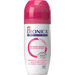 Дезодорант ролик антиперспирант "DEONICA" Pre-biotic эффект 50 мл /11-494/.(6)