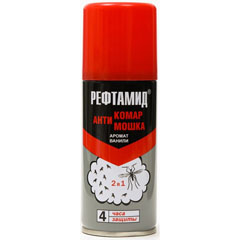 Средство от насекомых "РЕФТАМИД" от комаров и мошек 100 мл.(15)