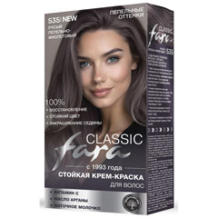 Краска для волос "FARA CLASSIC" 535 русый пепельно-фиолетовый 1 шт.(6)