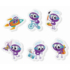 Ластик "ЮНЛАНДИЯ" Юнландик 45*30*8 мм фигурный 1 шт.(24)