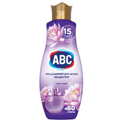 Кондиционер для белья "ABC" ополаскиватель концентрат таинственный лотос 1440 мл.(9)