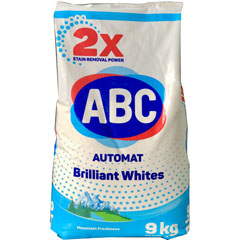 Стиральный порошок "ABC" автомат свежесть гор для белого белья 9 кг.(1)