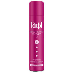 Лак для волос "TAFT" сверх сверхсильная фиксация естественная укладка 225 мл.(12)