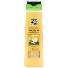 Шампунь "ЧИСТАЯ ЛИНИЯ" интенсивное питание с ухаживающей сывороткой из масла конопли 400 мл.(12)