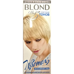 Краска-гель для волос "ESTEL QUALITY COLOR. ЦВЕТЕЛЬ" осветлитель №100 блонд 1 шт.(20)