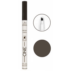 Подводка для бровей "JEANMISHEL" фломастер тон 02 коричневый с эффектом микроблейдинга 1 шт.(24)