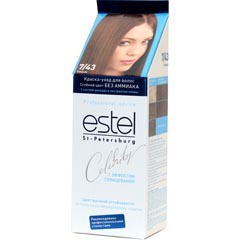 Краска для волос "ESTEL CELEBRITY" 7/43 коньяк 1 шт.(10)