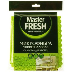 Салфетка "MASTER FRESH" из микрофибры универсальная 30*30 см 1 шт.(50)
