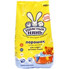 Стиральный порошок "УШАСТЫЙ НЯНЬ" детский с первых дней жизни 800 гр.(16)