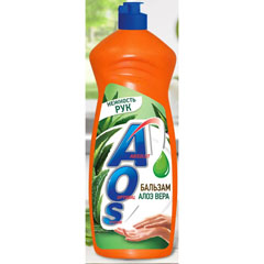 Моющее средство для посуды "AOS" extra power бальзам алоэ вера 900 гр.(12)