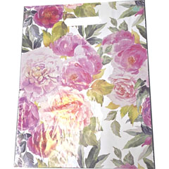 Пакет "ТИКОПЛАСТИК" вырубная ручка 400*310*0,03 акварельные пионы 1 шт /в запайке 50 шт/.(50)